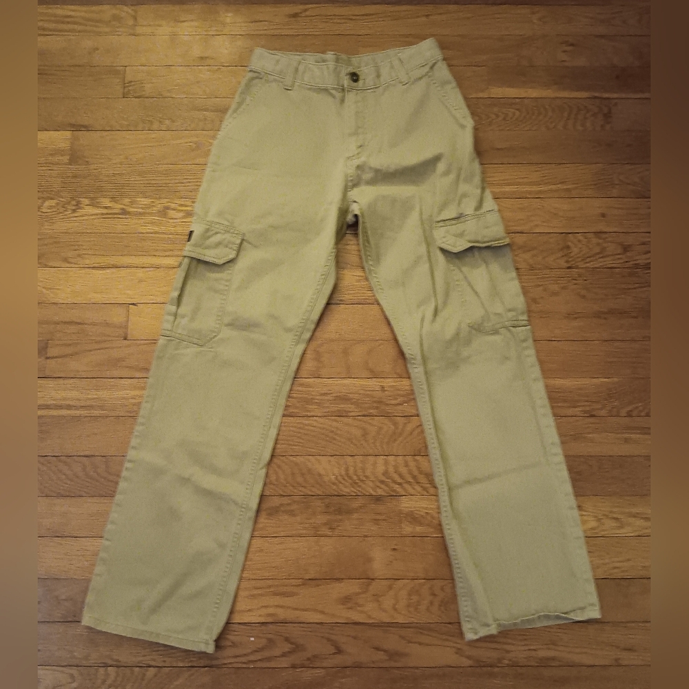 Boy's Wrangler Khaki Cargo Pants - Classic Utility Style